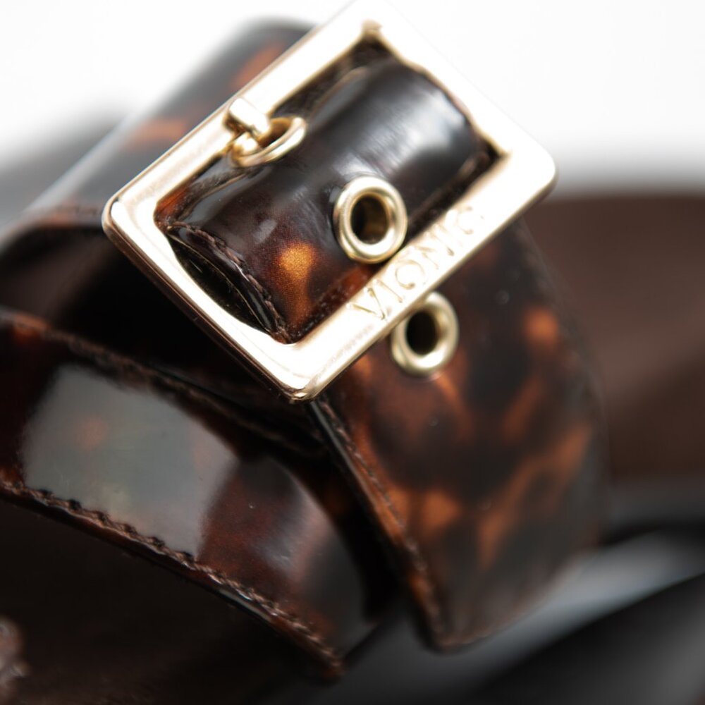 Vionic Skylar Sandals Tortoise Shell Straps Slip-… - image 5